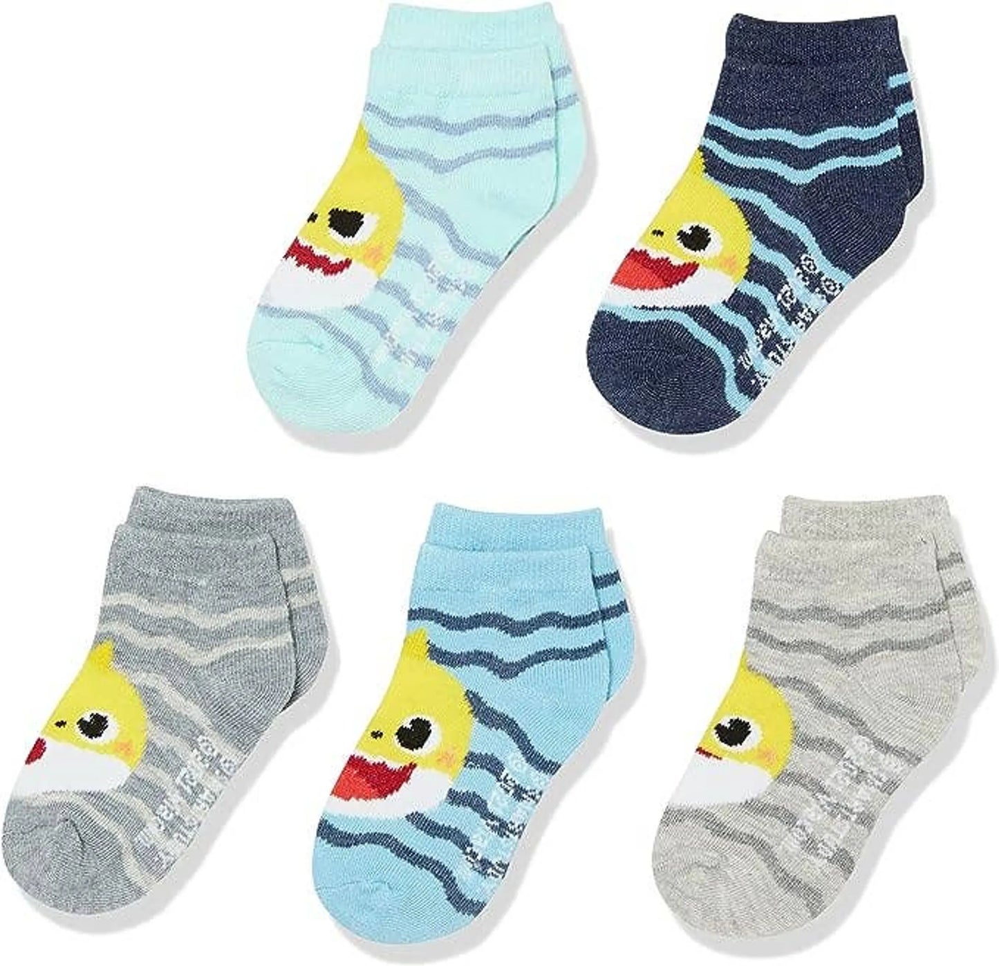 5-Pairs Licensed Assorted Kids' No-Show Socks